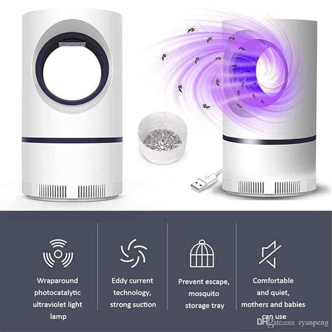 UV Mosquito Killer Lamp – Silent Electric Bug Zapper for Home