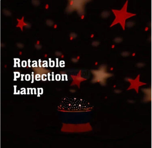 Star Projector Night Lamp – 360° Rotating Galaxy Light for Bedroom