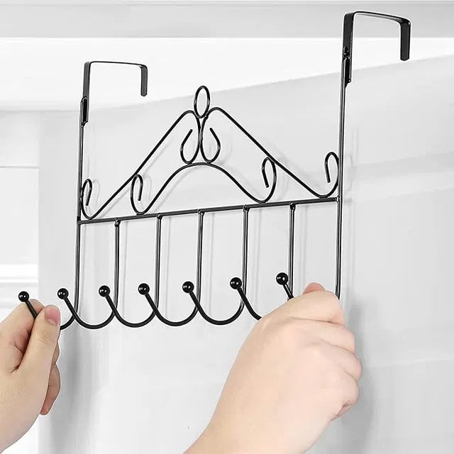 Over-Door 7-Hook Organiser – Heavy Duty Towel & Storage Rack