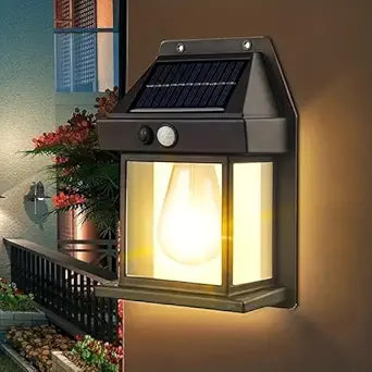 Solar Outdoor Wall Light – Motion Sensor Wireless Security Lamp