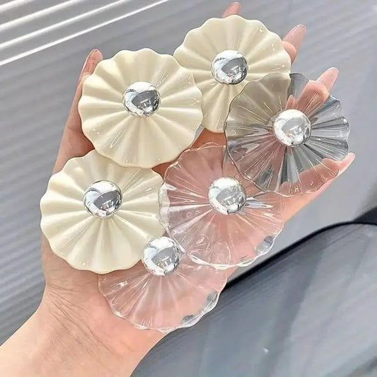 Petal Shaped Adhesive Wall Hooks – Decorative No-Drill Hook Set of 5