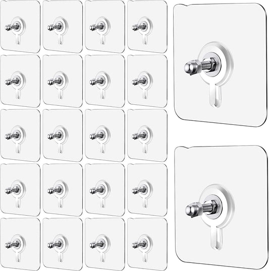 Wall Mount Screw Hooks – Multi-Purpose Hook Set of 10 for Home