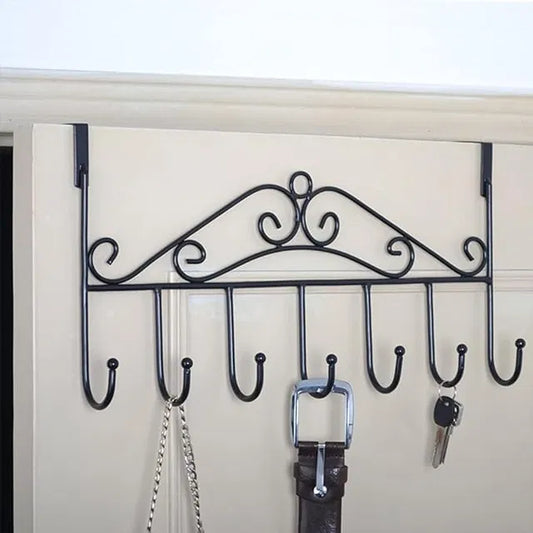 Over-Door 7-Hook Organiser – Heavy Duty Towel & Storage Rack
