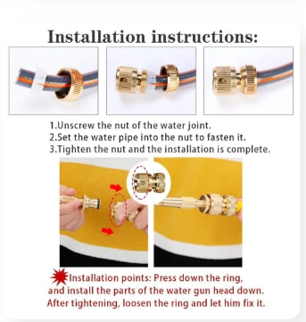 Brass Hose Nozzle – Pack of 1