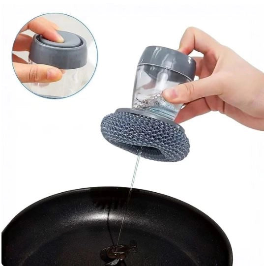 2-in-1 Liquid Soap Dispensing Cleaning Brushes – Pack of 2
