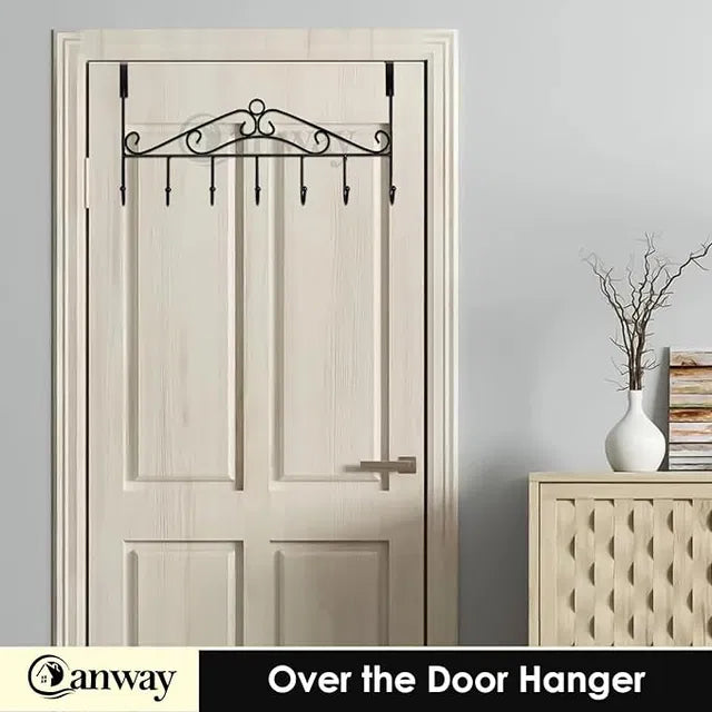 Over-Door 7-Hook Organiser – Heavy Duty Towel & Storage Rack